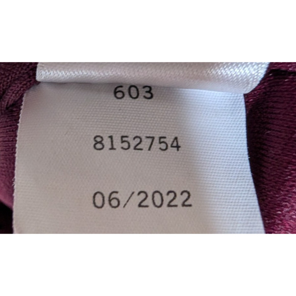 1 State Burgundy Port Velvet Bias Cut Cowl Neck Midi Slip Dress Y2K Glam Medium - Picture 11 of 13